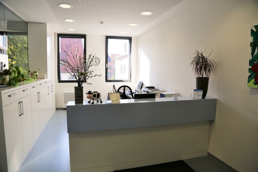 Patientenempfang der Urologie in Ravensburg